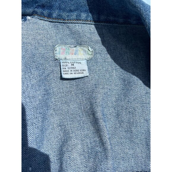 Vintage JORDACHE Denim Button-Up Retro Style Classic Blue Jean Jacket Size M NWT - Picture 5 of 10